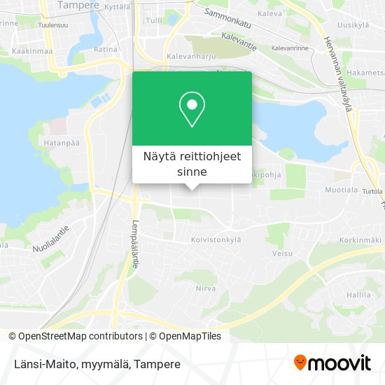 Länsi-Maito, myymälä kartta