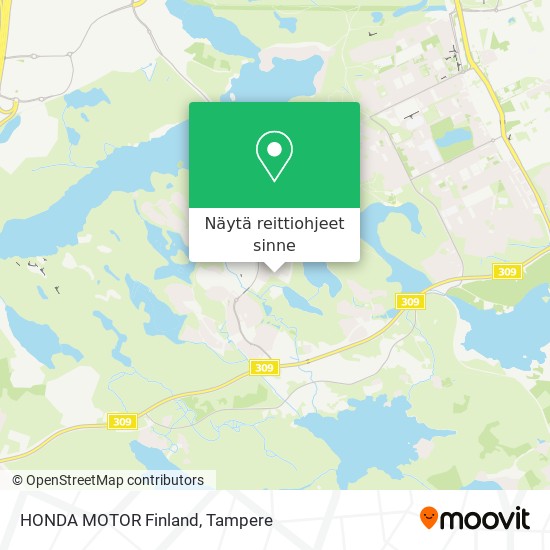 HONDA MOTOR Finland kartta