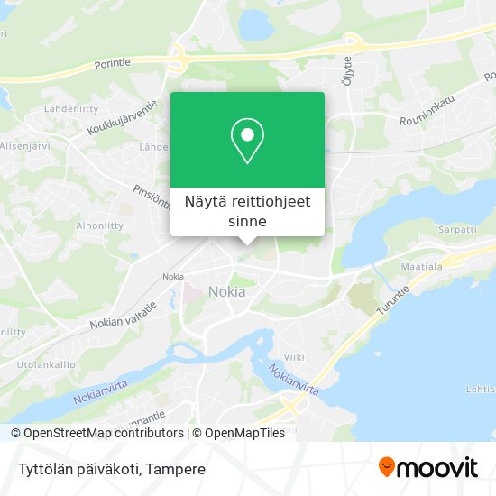 Tyttölän päiväkoti kartta