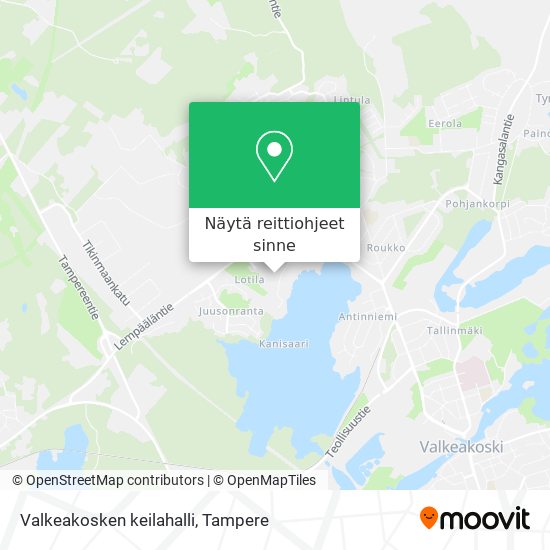 Valkeakosken keilahalli kartta
