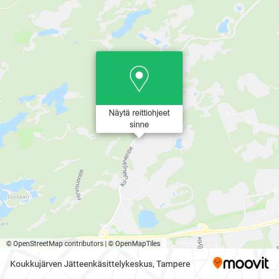 Koukkujärven Jätteenkäsittelykeskus kartta