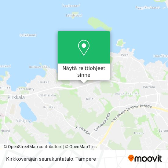 Kirkkoveräjän seurakuntatalo kartta