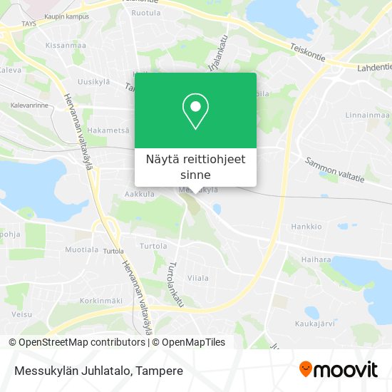 Messukylän Juhlatalo kartta