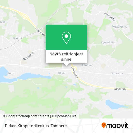 Pirkan Kirpputorikeskus kartta