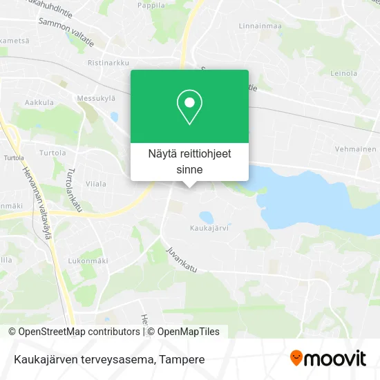 Kaukajärven terveysasema kartta