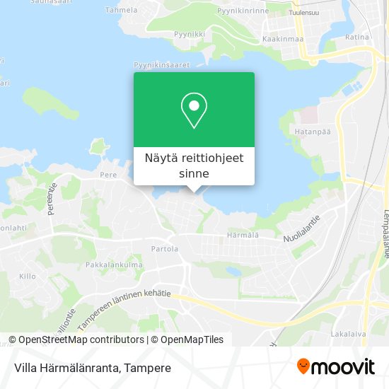 Villa Härmälänranta kartta