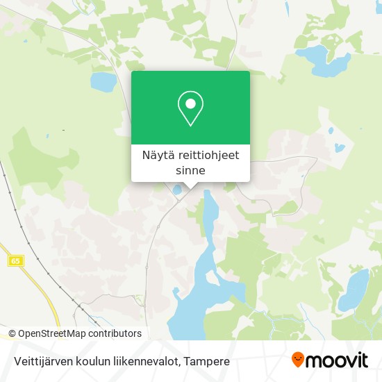 Veittijärven koulun liikennevalot kartta