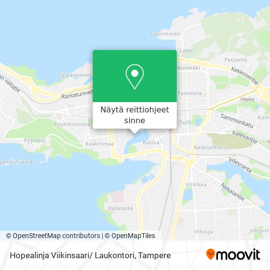 Hopealinja Viikinsaari/ Laukontori kartta