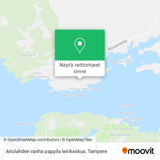 Aitolahden vanha pappila leirikeskus kartta