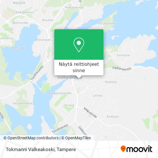 Tokmanni Valkeakoski kartta