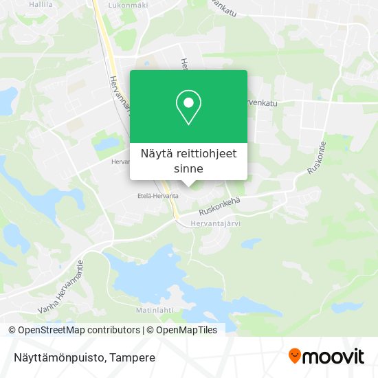 Näyttämönpuisto kartta