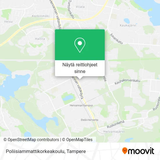 Poliisiammattikorkeakoulu kartta