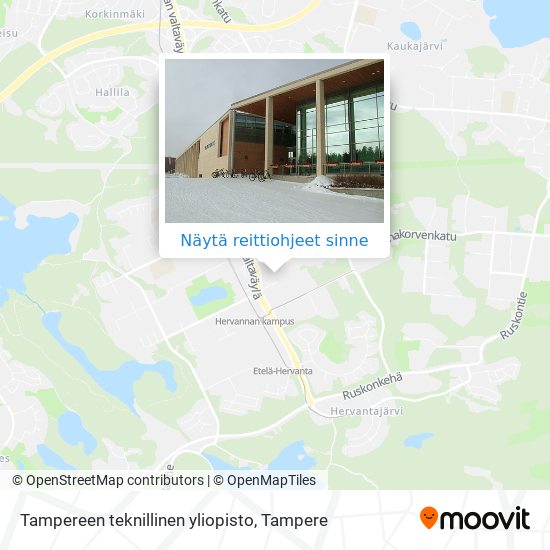 Tampereen teknillinen yliopisto kartta