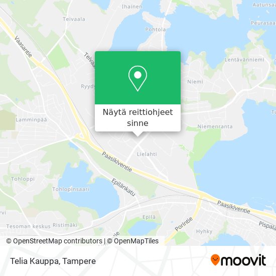 Kuinka päästä kohteeseen Telia Kauppa paikassa Tampere kulkuvälineellä  Bussi, Juna tai Raitiovaunu?