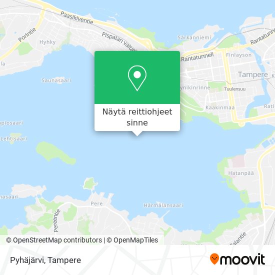 Kuinka päästä kohteeseen Pyhäjärvi paikassa Tampere kulkuvälineellä Bussi  tai Juna?