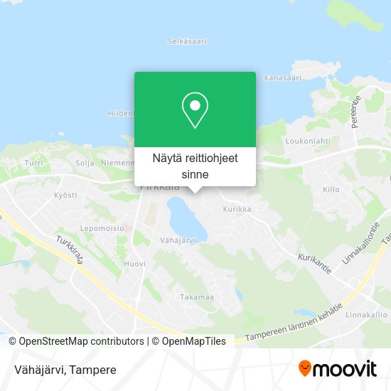 Vähäjärvi kartta