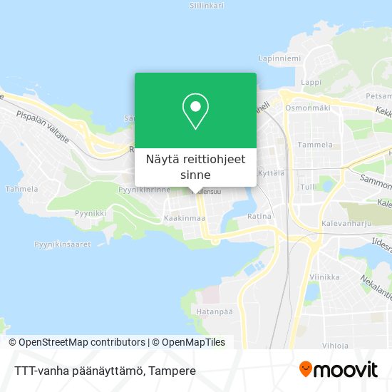 TTT-vanha päänäyttämö kartta