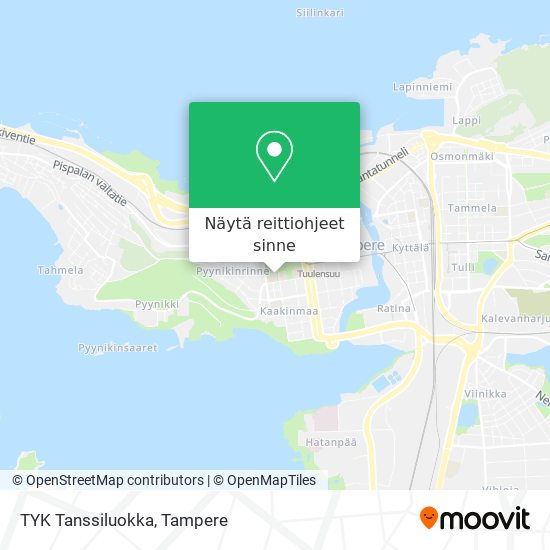 TYK Tanssiluokka kartta