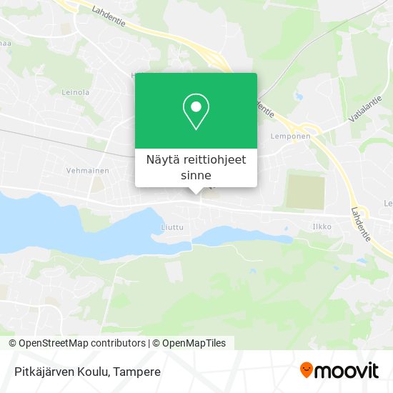 Pitkäjärven Koulu kartta
