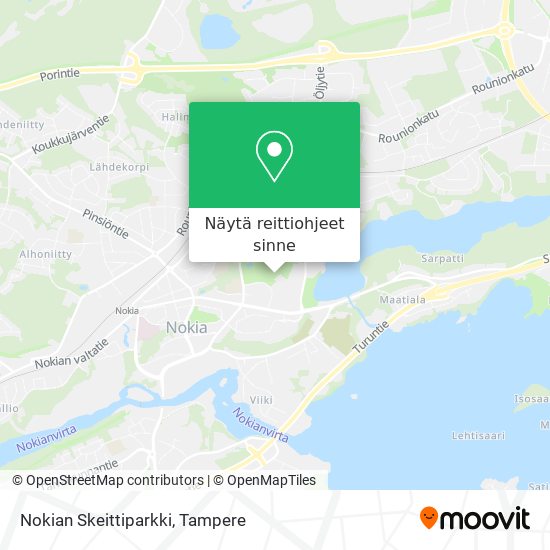 Nokian Skeittiparkki kartta