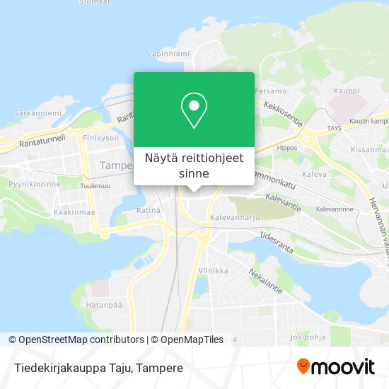 Tiedekirjakauppa Taju kartta