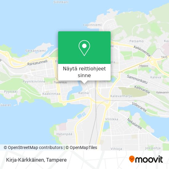 Kirja-Kärkkäinen kartta