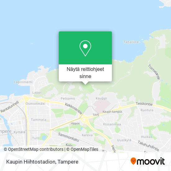 Kaupin Hiihtostadion kartta