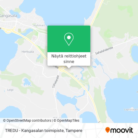 TREDU - Kangasalan toimipiste kartta