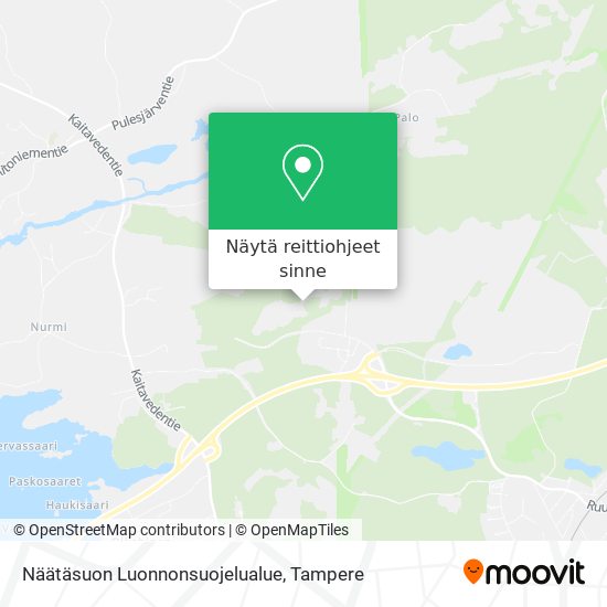 Näätäsuon Luonnonsuojelualue kartta