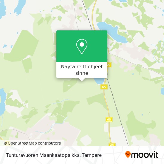 Tunturavuoren Maankaatopaikka kartta