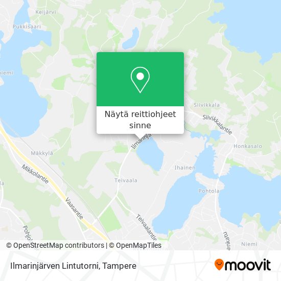 Ilmarinjärven Lintutorni kartta