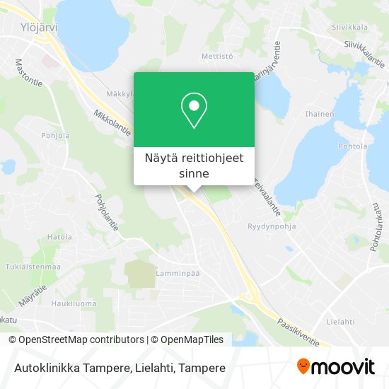 Autoklinikka Tampere, Lielahti kartta