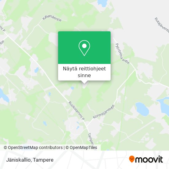 Jäniskallio kartta