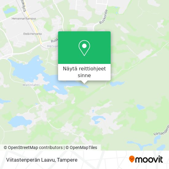 Viitastenperän Laavu kartta