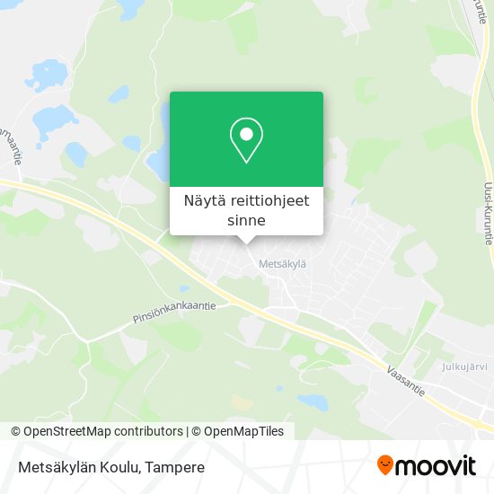 Metsäkylän Koulu kartta