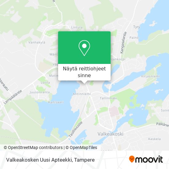 Valkeakosken Uusi Apteekki kartta