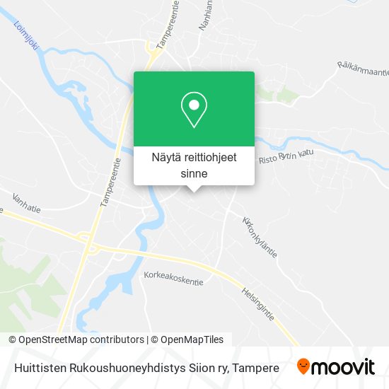 Huittisten Rukoushuoneyhdistys Siion ry kartta