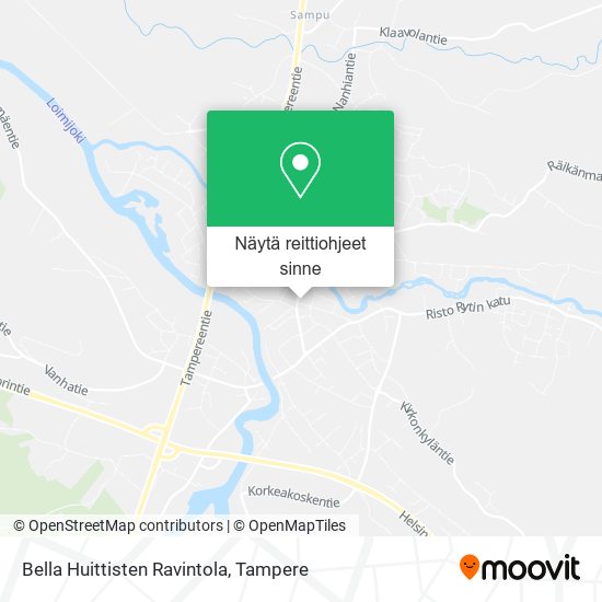 Bella Huittisten Ravintola kartta