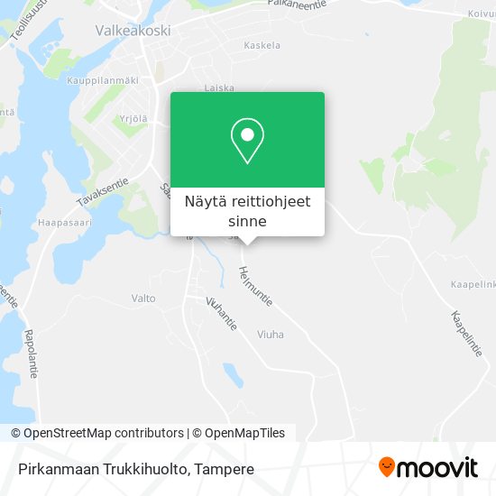 Pirkanmaan Trukkihuolto kartta