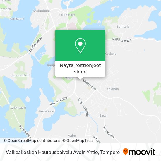 Valkeakosken Hautauspalvelu Avoin Yhtiö kartta