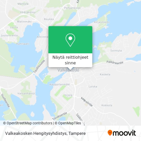 Valkeakosken Hengitysyhdistys kartta