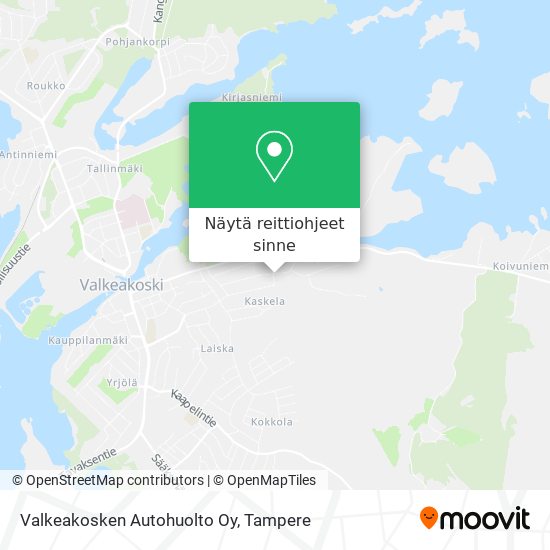 Valkeakosken Autohuolto Oy kartta