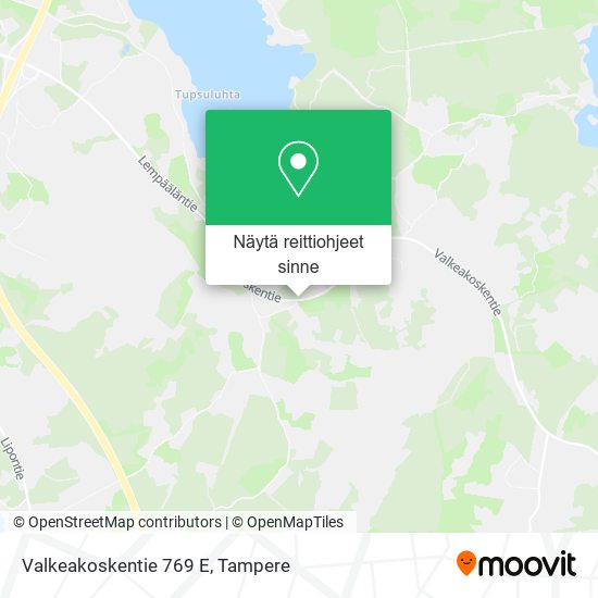 Valkeakoskentie 769 E kartta