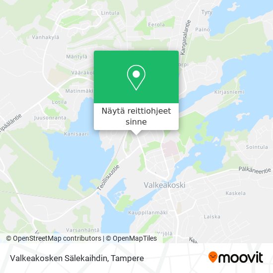 Valkeakosken Sälekaihdin kartta