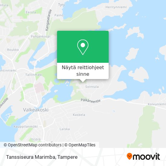 Tanssiseura Marimba kartta