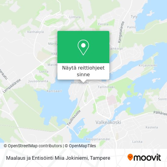 Maalaus ja Entisöinti Miia Jokiniemi kartta