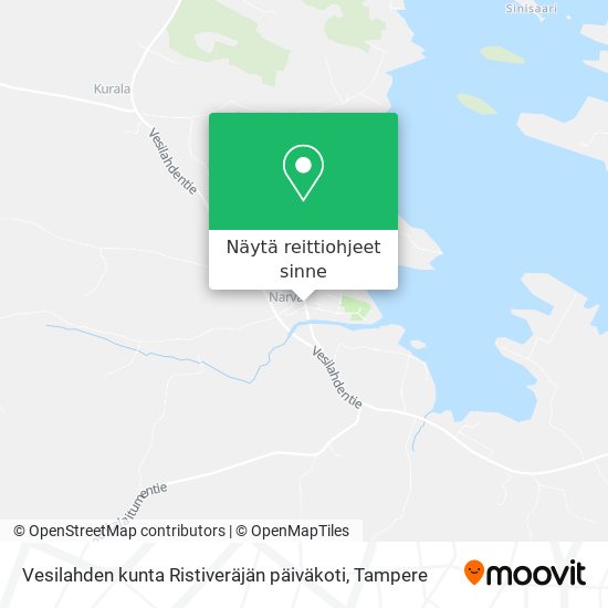 Vesilahden kunta Ristiveräjän päiväkoti kartta