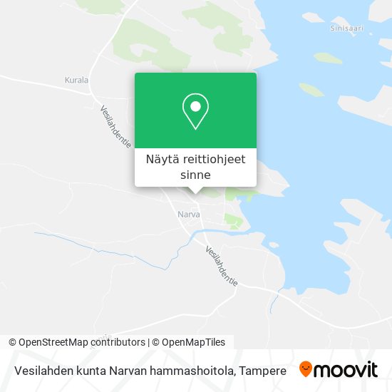 Vesilahden kunta Narvan hammashoitola kartta