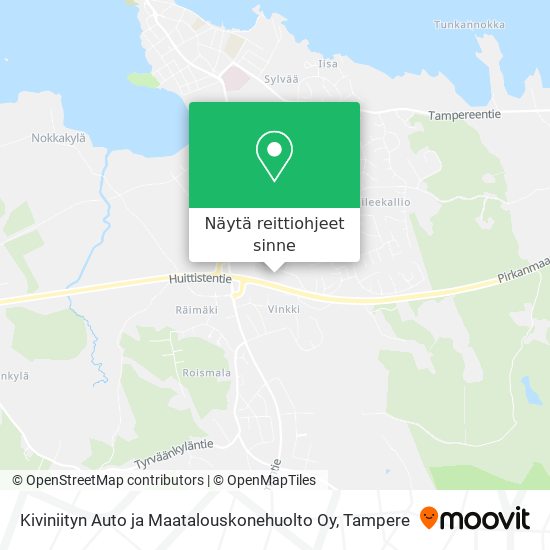 Kiviniityn Auto ja Maatalouskonehuolto Oy kartta