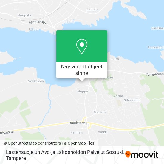 Lastensuojelun Avo-ja Laitoshoidon Palvelut Sostuki. kartta